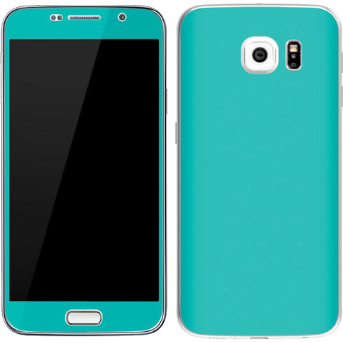 Aqua Blue Blue Solid Galaxy S7 Skin