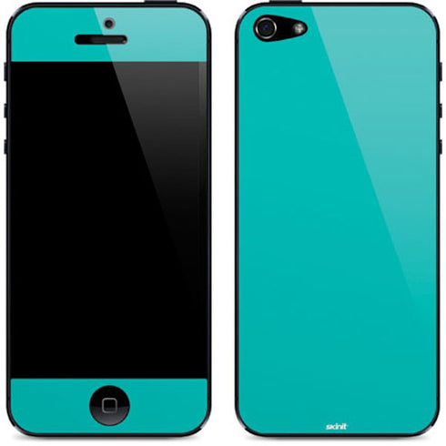 Aqua Blue Blue Solid iPhone 5/5s/5SE Skin