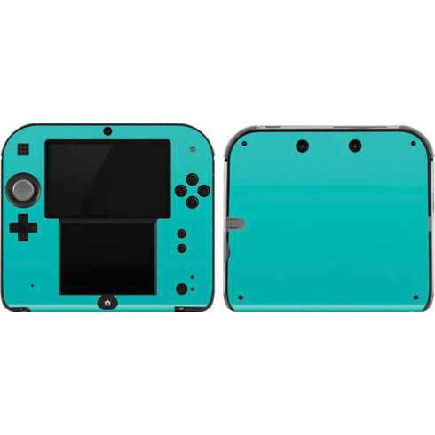 Aqua Blue Blue Solid Nintendo 2DS Skin