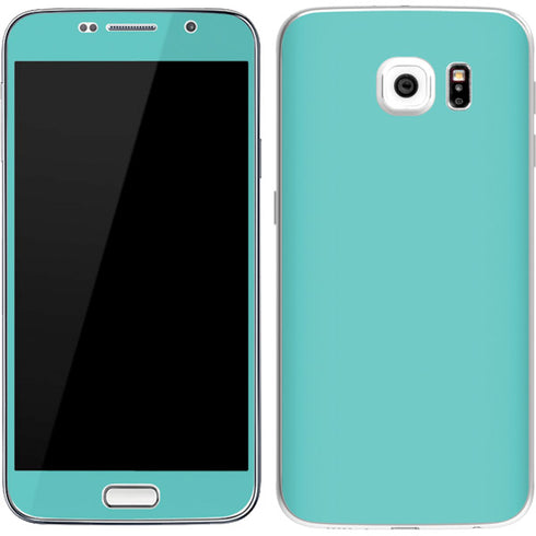 Turquoise Blue Solid Galaxy S7 Skin
