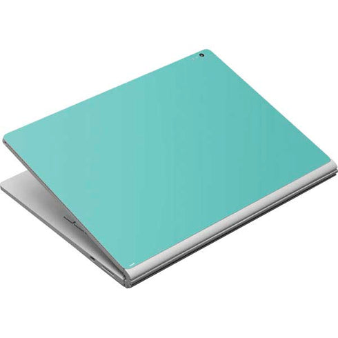 Turquoise Blue Solid Surface Book Skin