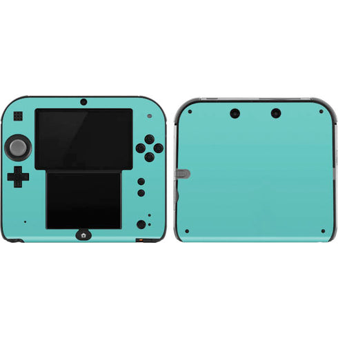 Turquoise Blue Solid Nintendo 2DS Skin