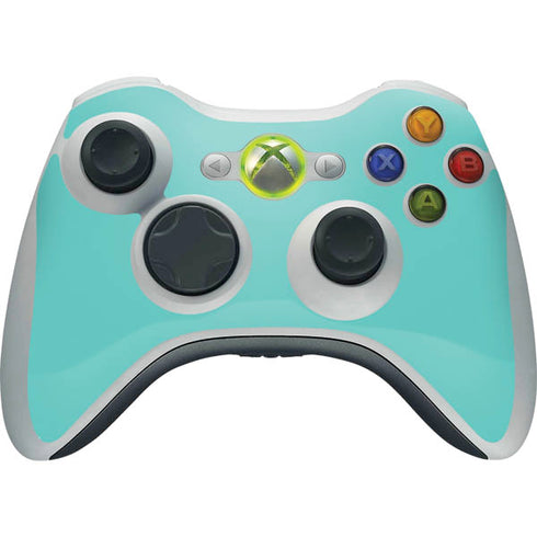 Turquoise Blue Solid Xbox 360 Wireless Controller Skin
