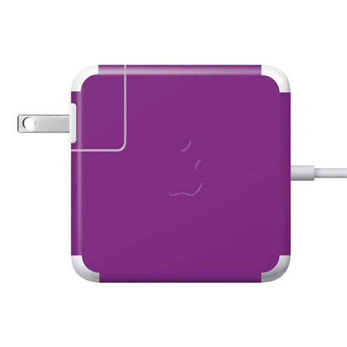 Purple Solid 85W Power Adapter (15 and 17 inch MacBook Pro Charger) Skin