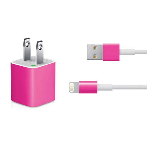 Magenta Solid iPhone Charger (5W USB) Skin
