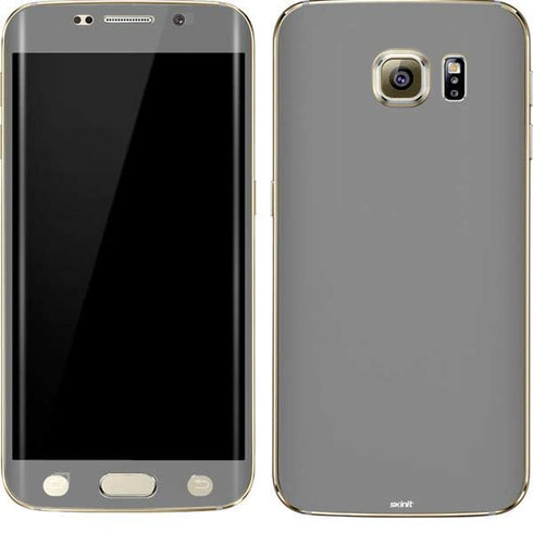 Gray Solid Galaxy S7 Edge Skin
