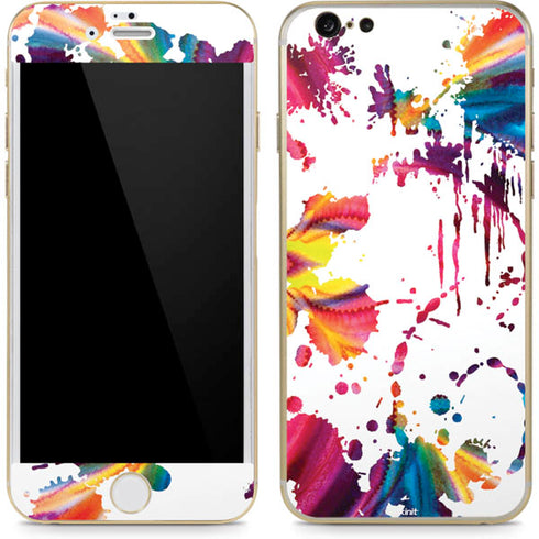 Chromatic Splatter White iPhone 6/6s Skin