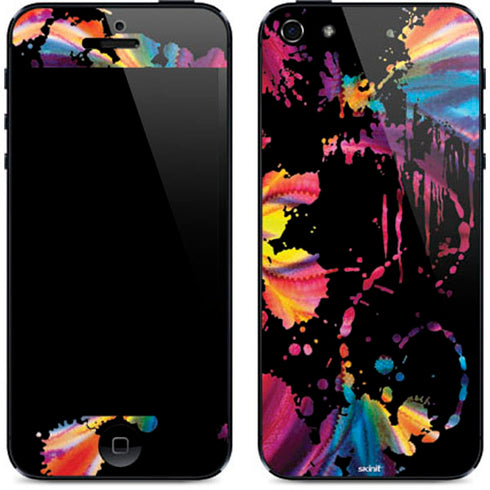 Chromatic Splatter Black iPhone 5/5s/5SE Skin