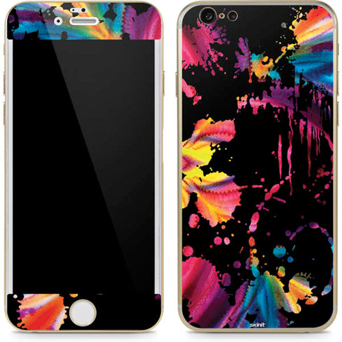Chromatic Splatter Black iPhone 6/6s Skin