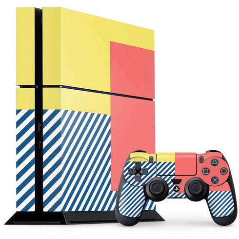 Color Blocks PS4 Console and Controller Bundle Skin