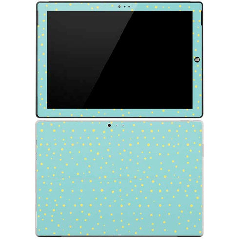 Teal and Yellow Polka Dots Surface Pro 3 Skin