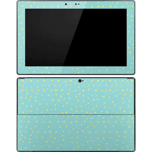 Teal and Yellow Polka Dots Surface Pro Tablet Skin
