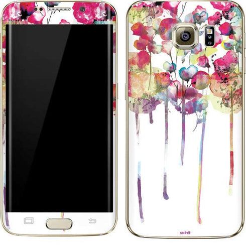 Painted Flowers Galaxy S7 Edge Skin