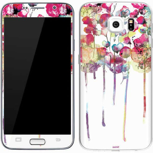 Painted Flowers Galaxy S7 Skin
