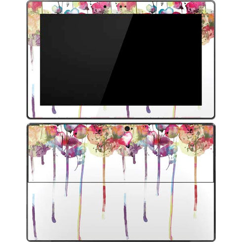 Painted Flowers Surface Pro Tablet Skin