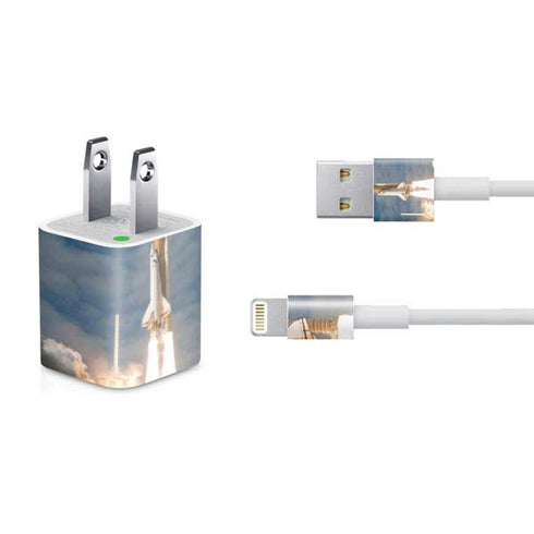 Space Shuttle Atlantis Liftoff iPhone Charger (5W USB) Skin