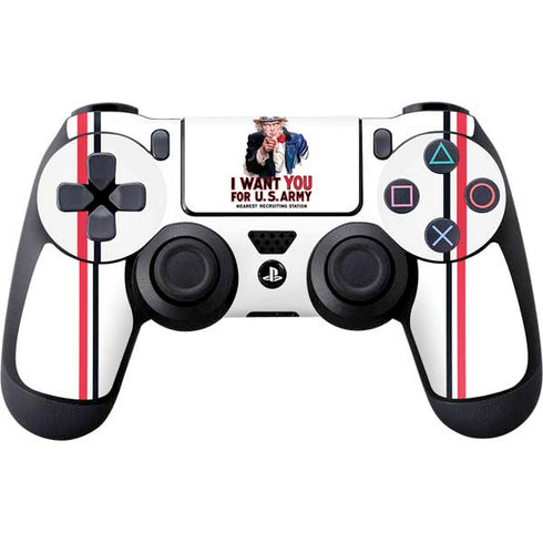 Uncle Sam Vintage War Poster PS4 Controller Skin