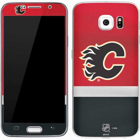 NHL Calgary Flames Jersey Galaxy S7 Skin