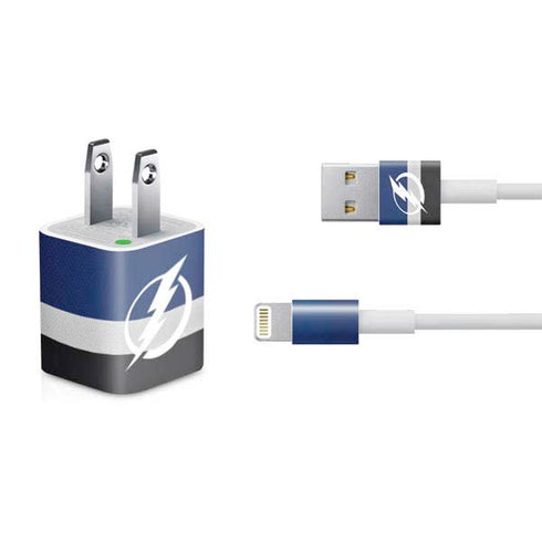 NHL Tampa Bay Lightning Alternate Jersey iPhone Charger (5W USB) Skin