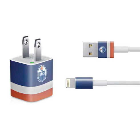 NHL Edmonton Oilers Jersey iPhone Charger (5W USB) Skin