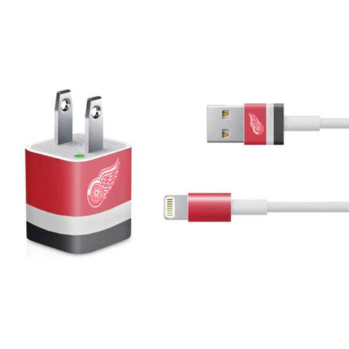 NHL Detroit Red Wings Jersey iPhone Charger (5W USB) Skin