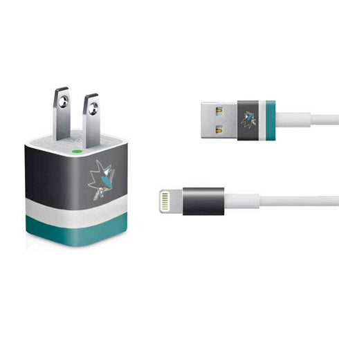NHL San Jose Sharks Jersey iPhone Charger (5W USB) Skin
