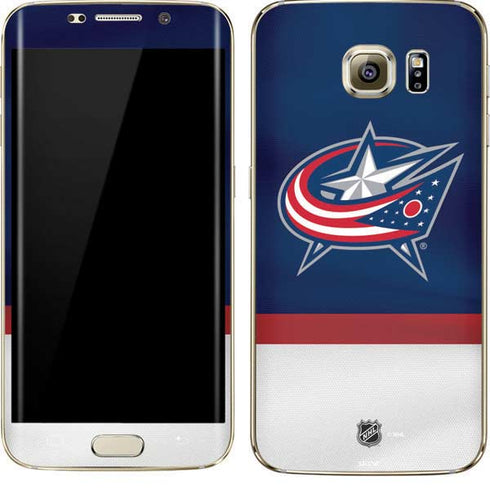 NHL Columbus Blue Jackets Alternate Jersey Galaxy S7 Edge Skin