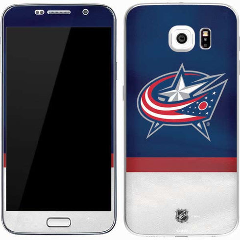 NHL Columbus Blue Jackets Alternate Jersey Galaxy S7 Skin