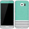 Teal and Grey Stripes Galaxy S7 Skin