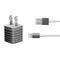 Black and Grey Stripes iPhone Charger (5W USB) Skin