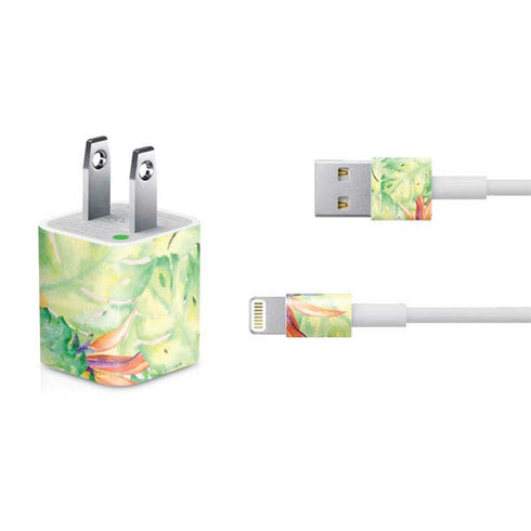 Floral Tropics iPhone Charger (5W USB) Skin