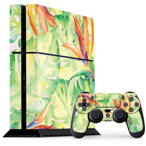 Floral Tropics PS4 Console and Controller Bundle Skin