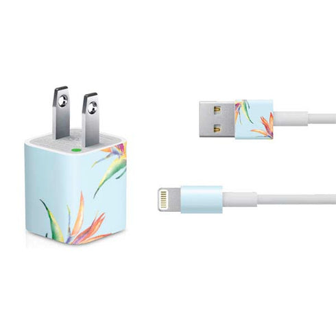 Birds of Paradise Summer iPhone Charger (5W USB) Skin