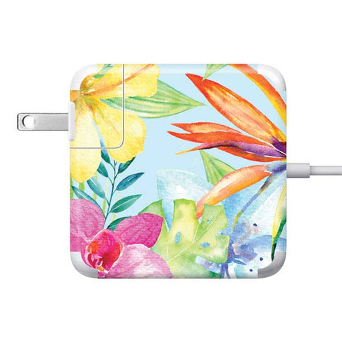 Tropical Daze 85W Power Adapter (15 and 17 inch MacBook Pro Charger) Skin