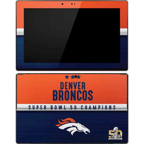 NFL Denver Broncos Super Bowl 50 Champions Surface Pro Tablet Skin