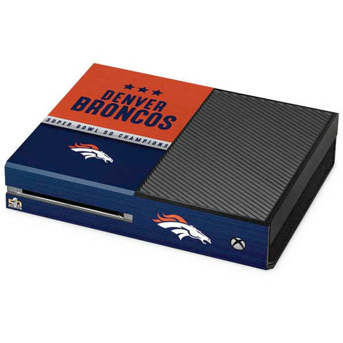 NFL Denver Broncos Super Bowl 50 Champions Xbox One Console Skin