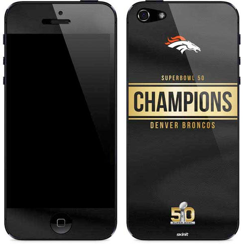 NFL Denver Broncos Super Bowl 50 Champions Black iPhone 5/5s/5SE Skin
