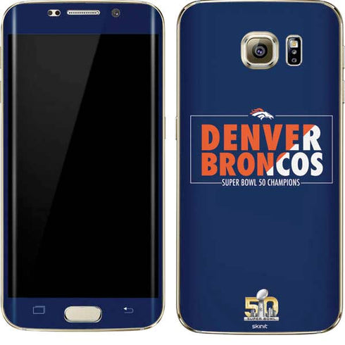 NFL Denver Broncos Super Bowl 50 Champions Bold Galaxy S7 Edge Skin