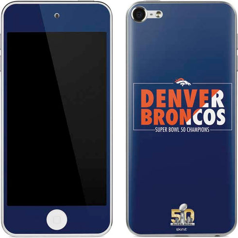 NFL Denver Broncos Super Bowl 50 Champions Bold Apple iPod Skin