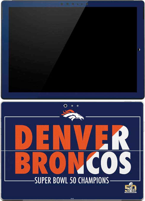 NFL Denver Broncos Super Bowl 50 Champions Bold Surface Pro 4 Skin
