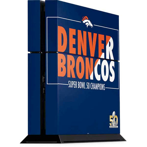 NFL Denver Broncos Super Bowl 50 Champions Bold PS4 Console Skin