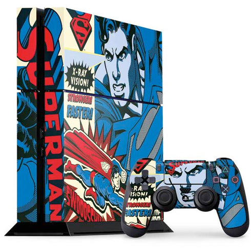 DC Comics Superman America's Hero PS4 Console and Controller Bundle Skin