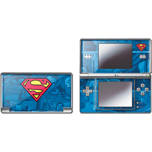 DC Comics Superman Logo Background Pattern DS Lite Skin