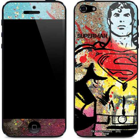 DC Comics Superman Color Splatter iPhone 5/5s/5SE Skin