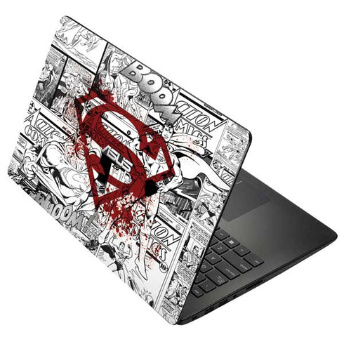DC Comics Superman Comic Pattern Logo in Red Asus X502CA 15.6 Skin