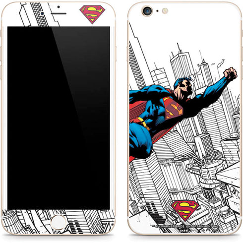 DC Comics Superman Flying Over City Pose iPhone 6/6s Plus Skin