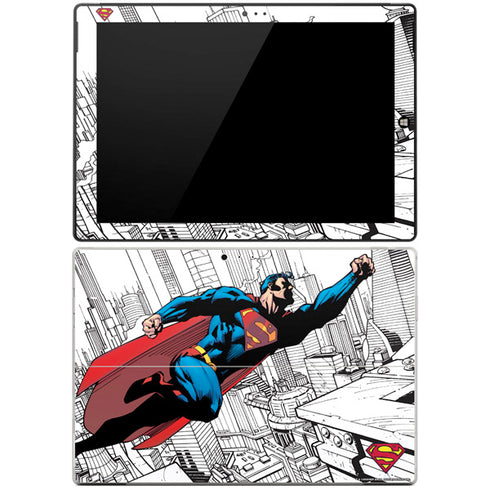 DC Comics Superman Flying Over City Pose Surface Pro 3 Skin