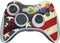 DC Comics Superman Vintage Pose American Flag Xbox 360 Wireless Controller Skin