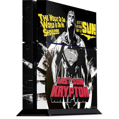 DC Comics Superman Last Son of Krypton PS4 Console Skin