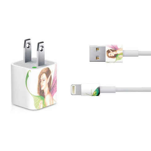 LA Williams Butterfly Fairy iPhone Charger (5W USB) Skin
